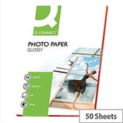 Q-Connect A4 Gloss Photo Paper 180gsm (Pack of 50) image