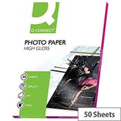 Q-Connect A4 High Gloss Photo Paper 260gsm (Pack of 50) image