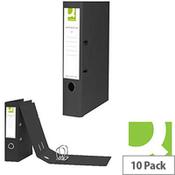 A4 Black Polypropylene Lever Arch File Q-Connect Pack 10 image