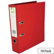 Q-Connect Red A4 Polypropylene Lever Arch File Pack of 10 image