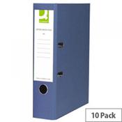 Q-Connect Blue A4 Paperbacked Lever Arch File Pack of 10 image
