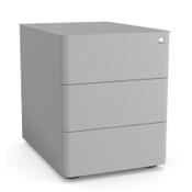 Kito Premium 3 Drawer Lockable Mobile Pedestal Silver image