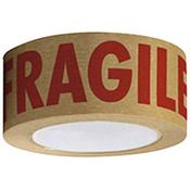 50mmx50m Self Adhesive Paper Tape Printed Fragile SAP5050FR image