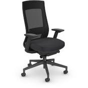 X22 Ergonomic Posture Office Chair with Mesh Back - Adjustable Lumbar Support - Seat Slide - Black image