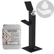 Metal Free-Standing Sanitiser Gel Dispenser