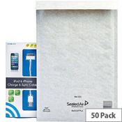 Mail Lite Plus Bubble Lined Size F/3 220x330mm Oyster White Postal Bags Pack of 50 image