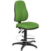 OA Series High Back Draughtsman Chair Bespoke Camira Blazer Wool 535-665mm High Base with Chrome Footring &amp; Glides image