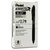 Pentel EnerGel X Retractable Black Liquid Gel Rollerball Pen Pack of 12 image