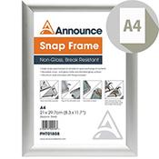 Photo Album Co A4 Silver Snap Frame SNAPA4S image
