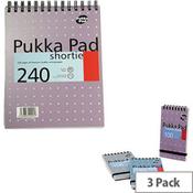 Pukka Pad Metallic A5 Shortie Writing Pad 3 Pack SM024