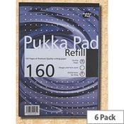 Pukka Pad A4 Ruled &amp; Margin Refill Pad Pack of 6 image
