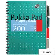 Pukka Metallic Project Book A4+ Pack of 3 8521-MET image