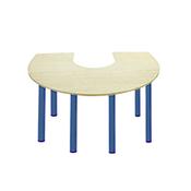 Horse Shoe Primary School Table 1200x1800x650mm Blue