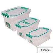 StoreStack Carry Box Set of Multiple Sizes Pack of 3 RB01033 image