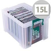 StoreStack 15L Plastic Storage Box W300xD470xH170mm RB11085 image