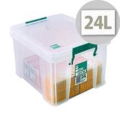 StoreStack 24L Plastic Storage Clear Box W480xD380xH190mm RB11087 image