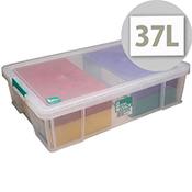 StoreStack 37 Litre Box Clear W680 x D440 x H170mm RB75899 image