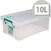 StoreStack 10 Litre Storage Box Clear W400xD255xH150mm RB90123 image