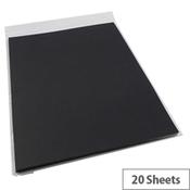 RDI Office Black A4 Card Paper 210gsm Pack of 20 Sheets image