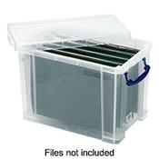 Really Useful 19L Clear Plastic Storage Box with Lid W375xD255xH290mm  image