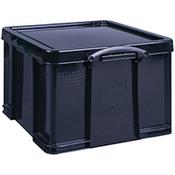 Really Useful 42L Recycled Plastic Storage Box Black 42Black R image