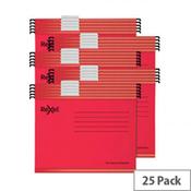 Rexel  Classic Suspension Files Foolscap Red Pack of 25 2115592 image