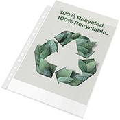 Rexel Pocket Recycled PP 70 micron A4 White Pack of 100 2115702 image