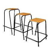 Student Stool Stackable 450mm High image