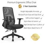 PostureS - Black Mesh Ergonomic Office Chair - 5 Year Warranty image
