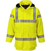 Portwest S774 Bizflame FR Rain Jacket Yellow Medium