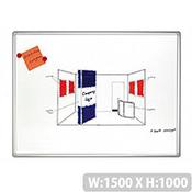 Franken PRO Enameled Magnetic Whiteboard 1000x1500mm White SC8209
