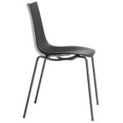 Zebra Technopolymer Outdoor Stacking Chair with Anthracite Coated Leg Anthracite