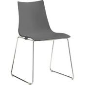 Zebra Technopolymer Chrome Sled Base Canteen &amp; Breakout Chair Anthracite image