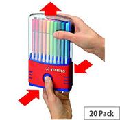 Stabilo Assorted Pen 68 ColorParade Fibre Tip Pens Pack of 20 image