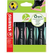 Stabilo Green Boss Highlighters Assorted Pastel Pack of 4 1523155 image
