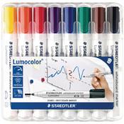 Staedtler Lumocolor 351 Drywipe Whiteboard Markers Assorted Pack of 8 351 WP8 image