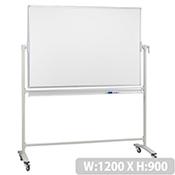 Franken Magnetic Whiteboard Revolving Mobile Aluminium Frame 1200x900mm