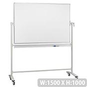 Franken Revolving Magnetic Whiteboard Lacquered Surface Aluminium Frame 1500x1000mm STC202