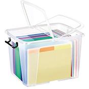 Strata Smart Box 40L - Transparent Boxes with Secure Folding Lids image