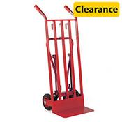 Heavy duty 3-in-1 sack truck Red Capacity 400kg With Rubber Wheels image