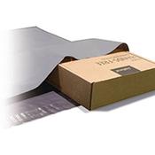 Polythene Grey Mailing Bags 230x320mm With 50mm Flap 50Mu Pack 500 image