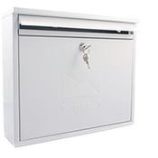 Post Box Outward Opening Letter Flap For Improved Weather Protection. Suitable For Grouping Or Banked. W362 White image