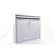 Post Box Outward Opening Letter Flap For Improved Weather Protection. Suitable For Grouping Or Banked. W362 Silver image