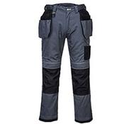 Portwest T602 PW3 Holster Work Trousers Zoom Grey &amp; Black Size UK32/EU48 (Short Fit) image