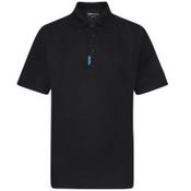 Portwest T720 WX3 Polo Shirt Black Medium image