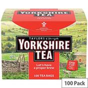 Yorkshire Tea One Cup String and Tag Tea Bags (Pack of 100) 2680UK image
