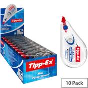 Tipp-Ex Mini Pocket Mouse Correction Tape Roller - 5mm x 5m - Pack of 10 image