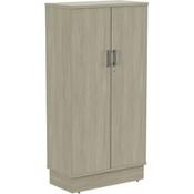 Grand Tall Cupboard With Lockable Doors W805xD420xH1615mm Arctic Oak image