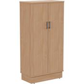 Grand Tall Cupboard With Lockable Doors W805xD420xH1615mm Beech image