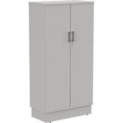 Grand Tall Cupboard With Lockable Doors W805xD420xH1615mm Grey image